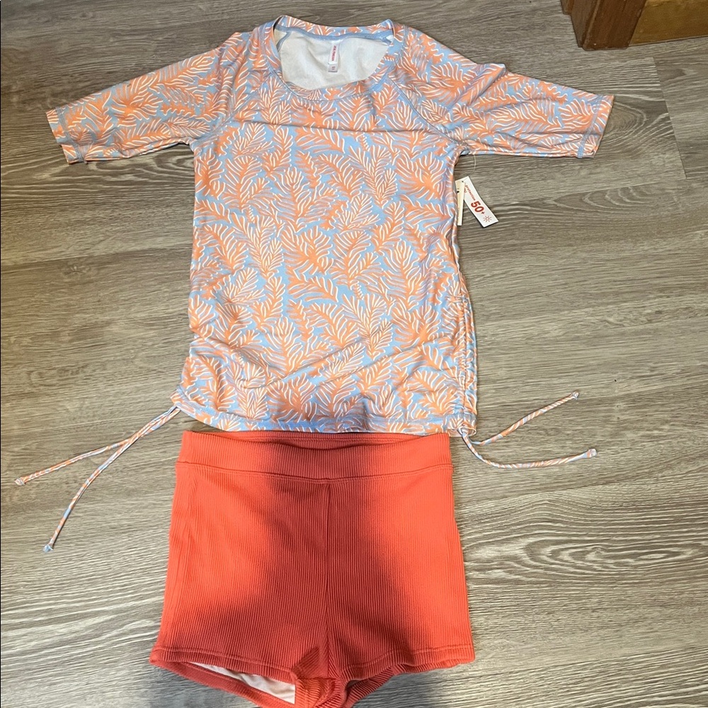 Joe Fresh Rash Guard and Swim Short set XS